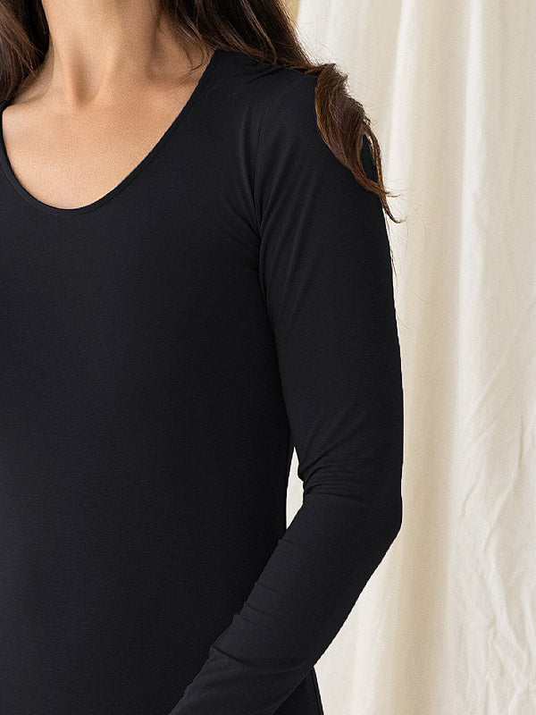 Lega Viscose Bodysuit Vesna Black