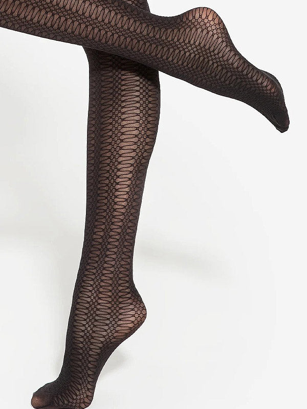 Gatta Patterned Tights Arabesca 02 40 Den Black
