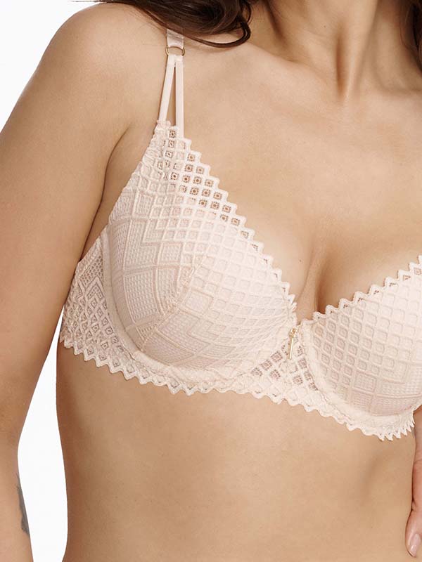 Esotiq Lace Push-up Bra Innocent Nude