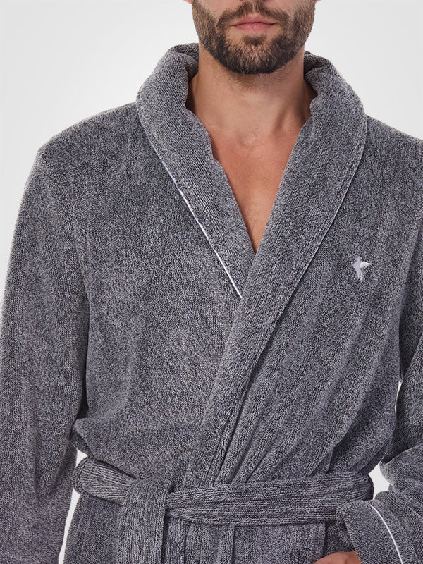 L&L Men's Robe Pegaz Graphite