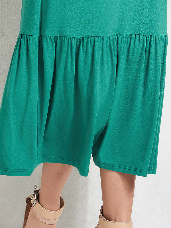 Lega Viscose Dress Kaisa Pine Green