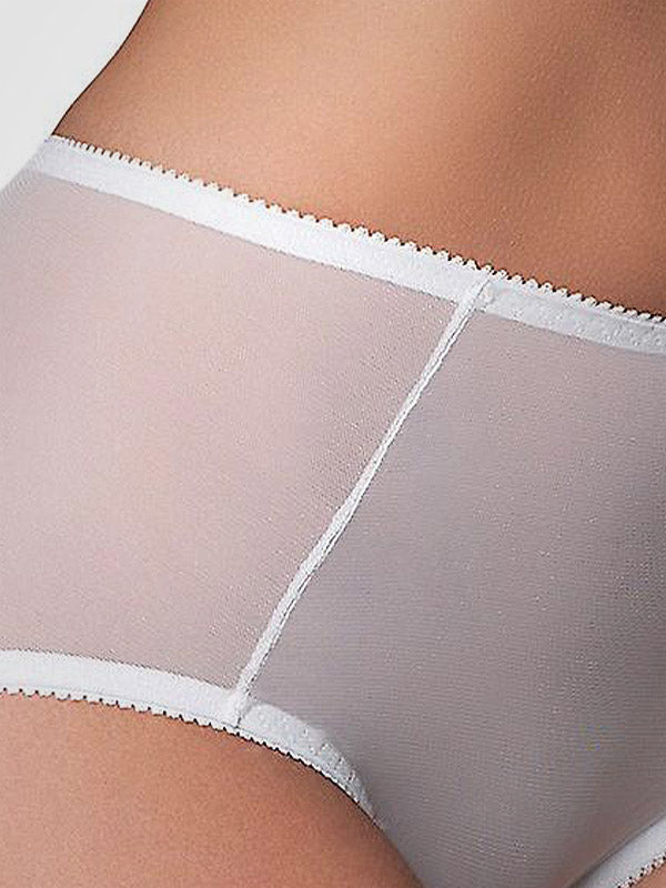 Nylon Dreams Sheer Mesh Panty White