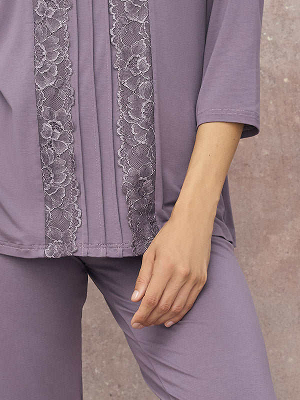 Lega Viscose Pajamas Amina Light Violet