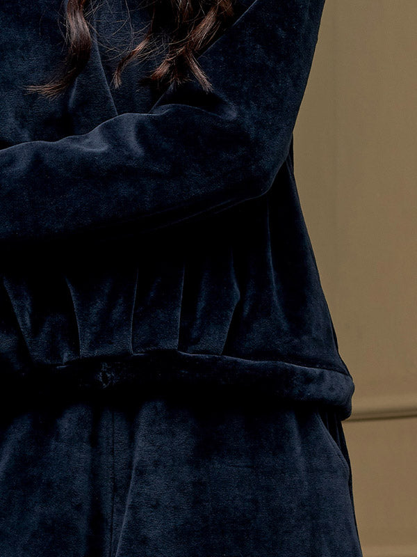 Lega свободная блуза из хлопка "Milina Black Velour"