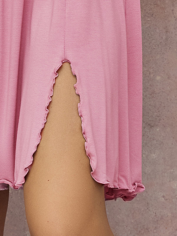 Lega ночная сорочка из вискозы с кружевом "Meda Dusty Pink"