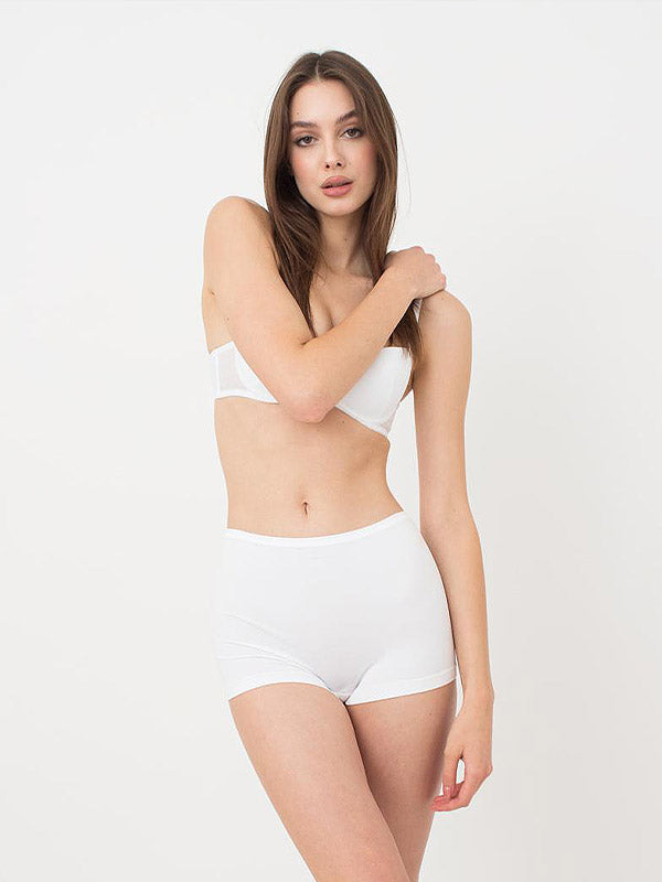 Giulia Seamless Briefs Shorts Liberta White