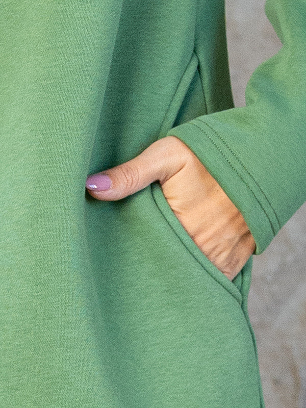Lega хлопковое платье с внутренним ворсом "Gwen Green"