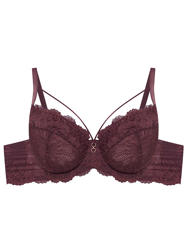 Esotiq Sheer Underwired Bra Olive 4 Choco