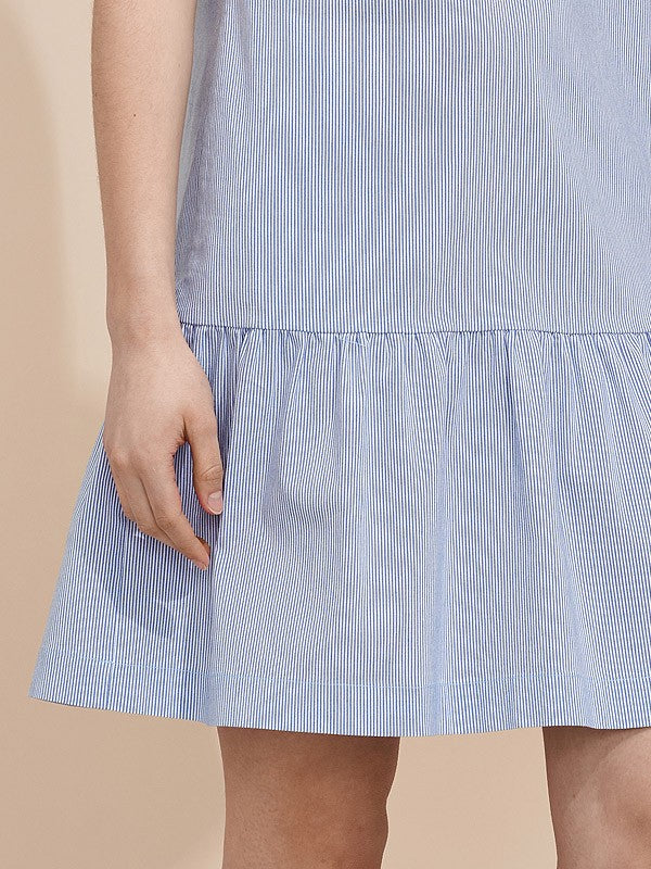 Atella вискозное платье "Harper Light Blue Stripes"