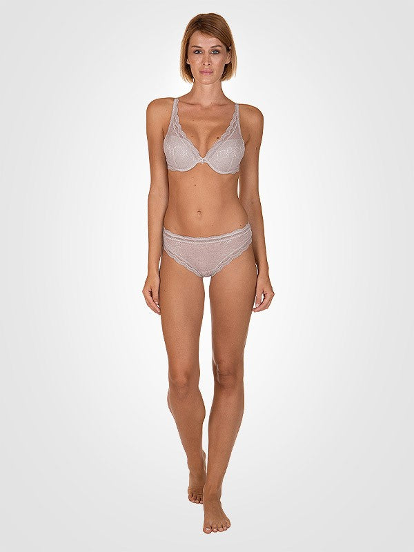 Lisca Lace Push Up Bra Danielle Silver Ash