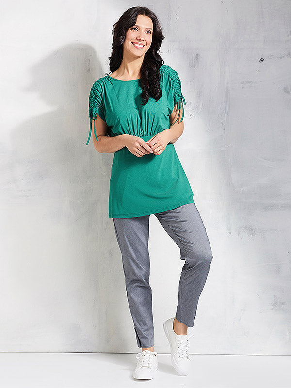 Lega Viscose Tunic Afia Pine Green