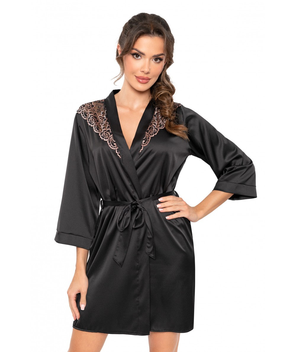 atlasinis moteriškas chalatas