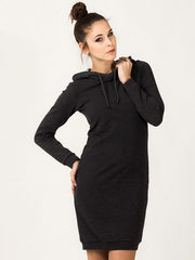 Tessita medvilninė suknelė "Beata Dark Grey"