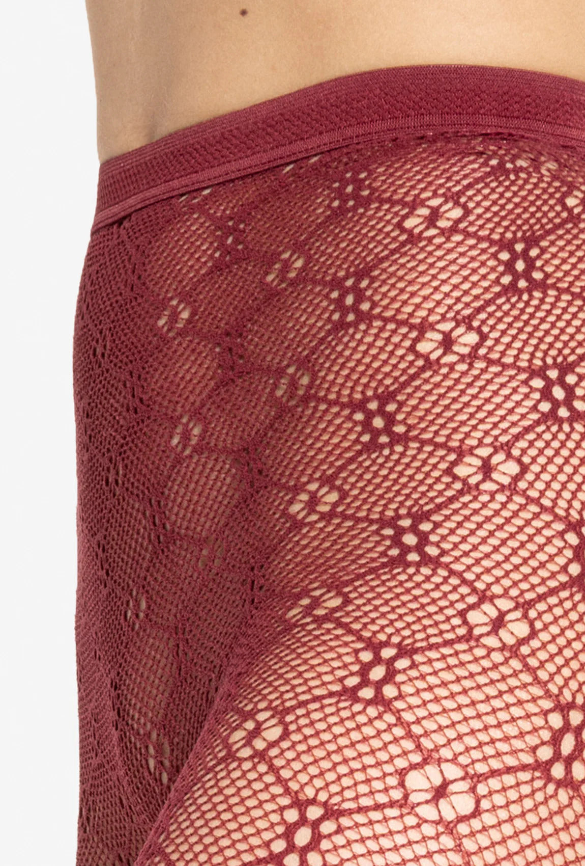 fishnet red tights